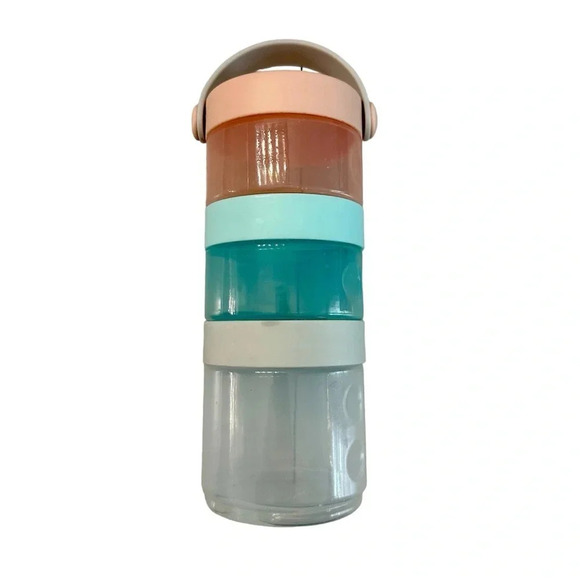 Skip Hop Formula to Food Transparent 3 Twist & Lock Containers Travel Set GUC - Picture 1 of 5